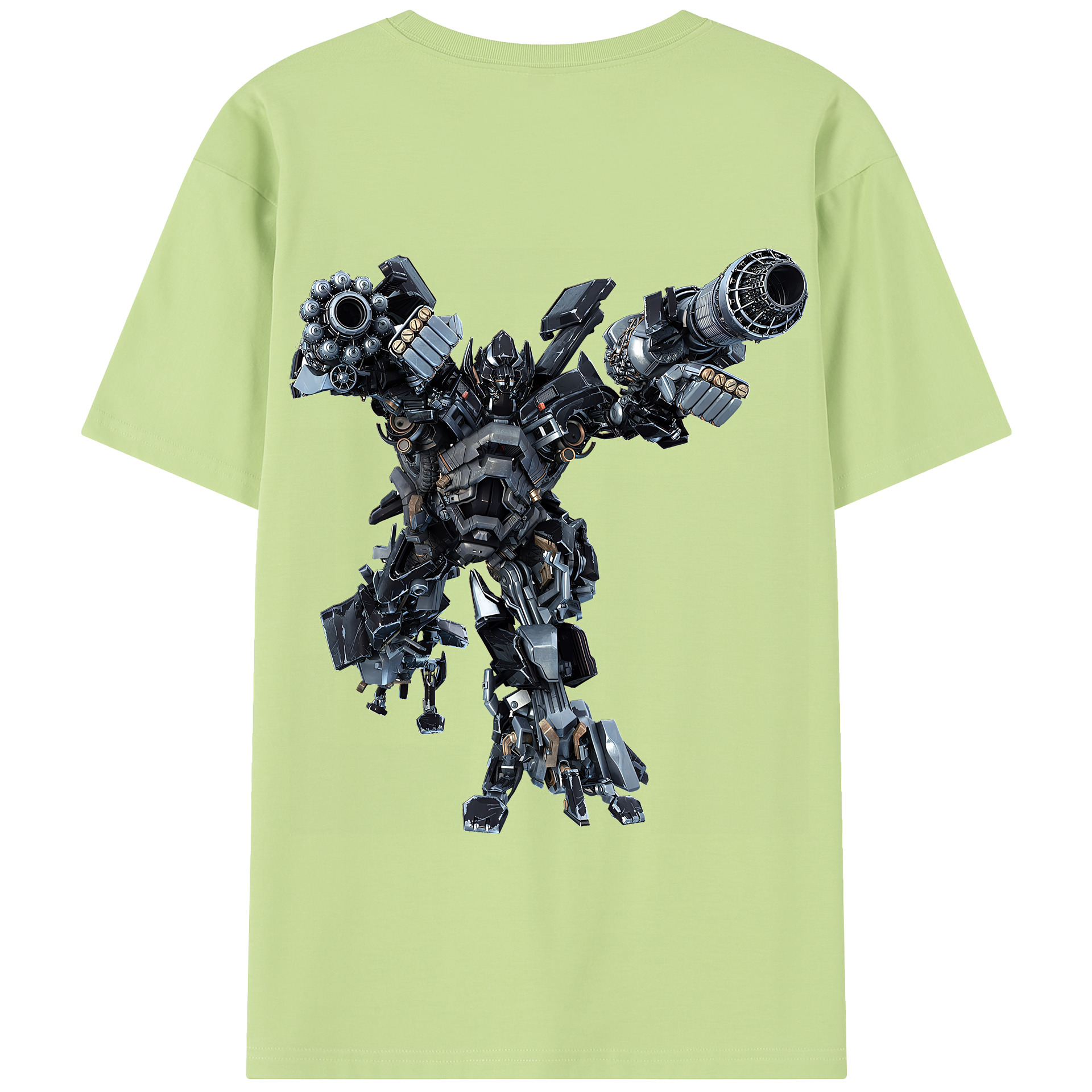 （画像用） Transformers トランスフォーマー 綿100％半袖Tシャツ（背面プリント）